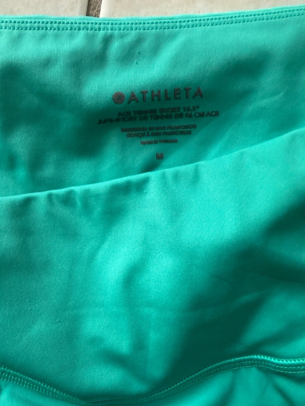 Athleta Ace Tennis Skirt/skort Active, skater, Teal colorway, sz M, euc - Picture 4 of 10